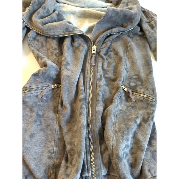 All Saints Leopard Ridley Hoodie Women US 8 Portugal Cotton Model Boho Easy Chic - Picture 8 of 12